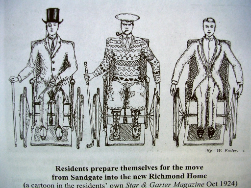 Cartoon of disabled veterans