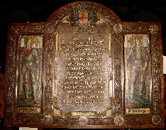 First World War memorial in the Vineyard Church